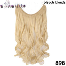 Load image into Gallery viewer, S-noilite Long 24&quot; Brown Synthetic Hair Fish Line Invisible Straight Hair Extension Heat Resistant Real natural Hair Piece - X-scape Store