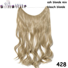 Load image into Gallery viewer, S-noilite Long 24&quot; Brown Synthetic Hair Fish Line Invisible Straight Hair Extension Heat Resistant Real natural Hair Piece - X-scape Store
