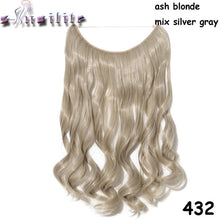 Load image into Gallery viewer, S-noilite Long 24&quot; Brown Synthetic Hair Fish Line Invisible Straight Hair Extension Heat Resistant Real natural Hair Piece - X-scape Store