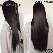 Load image into Gallery viewer, S-noilite Real Natural Ladies 25&quot; Long Straight Half Wig Heat Resistant Black Brown Blonde Synthetic Hair Wigs for human - X-scape Store
