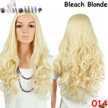 Load image into Gallery viewer, S-noilite Real Natural Ladies 25&quot; Long Straight Half Wig Heat Resistant Black Brown Blonde Synthetic Hair Wigs for human - X-scape Store