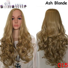 Load image into Gallery viewer, S-noilite Real Natural Ladies 25&quot; Long Straight Half Wig Heat Resistant Black Brown Blonde Synthetic Hair Wigs for human - X-scape Store