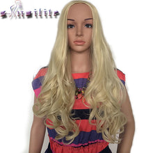 Load image into Gallery viewer, S-noilite 63.5cm Long Curly Women Half Wig Synthetic Hair Vogue Ladies 3/4 Full Wigs Soft for human - X-scape Store