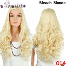 Load image into Gallery viewer, S-noilite 63.5cm Long Curly Women Half Wig Synthetic Hair Vogue Ladies 3/4 Full Wigs Soft for human - X-scape Store
