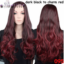 Load image into Gallery viewer, S-noilite 63.5cm Long Curly Women Half Wig Synthetic Hair Vogue Ladies 3/4 Full Wigs Soft for human - X-scape Store