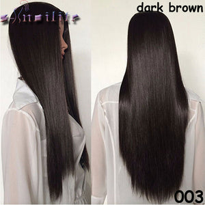 S-noilite 63.5cm Long Curly Women Half Wig Synthetic Hair Vogue Ladies 3/4 Full Wigs Soft for human - X-scape Store