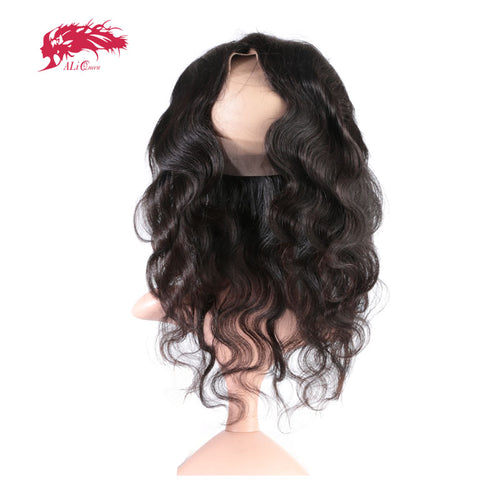 Brazilian Virgin Body Wave Pre Plucked 360 Lace Frontal with Baby Hair - X-scape Store