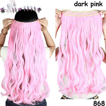 Load image into Gallery viewer, S-noilite 24 inches Curly Clip in Full Head Hair Extensions One Piece 5 Clips for human Cosplay Synthetic Hair Red Pink Purple - X-scape Store