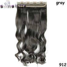 Load image into Gallery viewer, S-noilite 24 inches Curly Clip in Full Head Hair Extensions One Piece 5 Clips for human Cosplay Synthetic Hair Red Pink Purple - X-scape Store