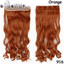 Load image into Gallery viewer, S-noilite 24 inches Curly Clip in Full Head Hair Extensions One Piece 5 Clips for human Cosplay Synthetic Hair Red Pink Purple - X-scape Store