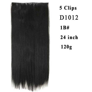 Silky Straight High Temperature Fiber Synthetic Clip in Hair Extensions for Women - X-scape Store