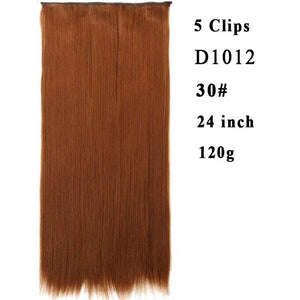 Silky Straight High Temperature Fiber Synthetic Clip in Hair Extensions for Women - X-scape Store