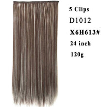 Load image into Gallery viewer, Silky Straight High Temperature Fiber Synthetic Clip in Hair Extensions for Women - X-scape Store