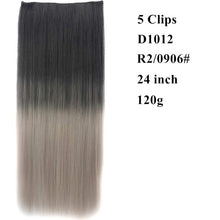 Load image into Gallery viewer, Silky Straight High Temperature Fiber Synthetic Clip in Hair Extensions for Women - X-scape Store