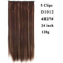 Load image into Gallery viewer, Silky Straight High Temperature Fiber Synthetic Clip in Hair Extensions for Women - X-scape Store