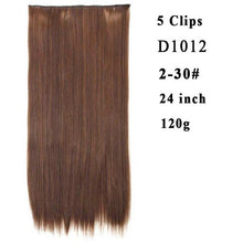 Load image into Gallery viewer, Silky Straight High Temperature Fiber Synthetic Clip in Hair Extensions for Women - X-scape Store