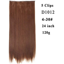 Load image into Gallery viewer, Silky Straight High Temperature Fiber Synthetic Clip in Hair Extensions for Women - X-scape Store