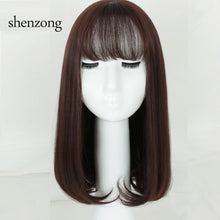 Load image into Gallery viewer, SHANGKE Long Bob Female Wig Women Heat Resistant Synthetic Hair Wigs For Black White Women Fake Hair Pieces 6 Colors Available - X-scape Store