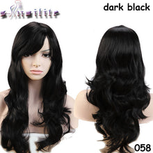 Load image into Gallery viewer, S-noilite Long 18inches Real Natural Wave Women Wigs Heat Resistant Synthetic Full Hair Wig for human party Hairpieces - X-scape Store
