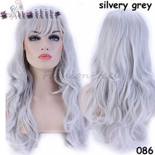 Load image into Gallery viewer, S-noilite Long 18inches Real Natural Wave Women Wigs Heat Resistant Synthetic Full Hair Wig for human party Hairpieces - X-scape Store