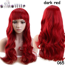 Load image into Gallery viewer, S-noilite Long 18inches Real Natural Wave Women Wigs Heat Resistant Synthetic Full Hair Wig for human party Hairpieces - X-scape Store