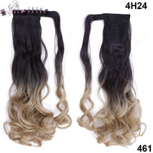 Load image into Gallery viewer, S-noilite 43CM Long Wavy Real Natural Ponytail Clip in Pony tail Hair Extensions Wrap Around on Synthetic Hair Piece for human - X-scape Store