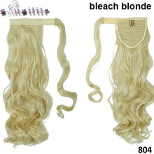 Load image into Gallery viewer, S-noilite 43CM Long Wavy Real Natural Ponytail Clip in Pony tail Hair Extensions Wrap Around on Synthetic Hair Piece for human - X-scape Store