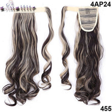 Load image into Gallery viewer, S-noilite 43CM Long Wavy Real Natural Ponytail Clip in Pony tail Hair Extensions Wrap Around on Synthetic Hair Piece for human - X-scape Store