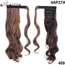 Load image into Gallery viewer, S-noilite 43CM Long Wavy Real Natural Ponytail Clip in Pony tail Hair Extensions Wrap Around on Synthetic Hair Piece for human - X-scape Store