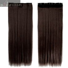 Load image into Gallery viewer, S-noilite Fall to waist 46-76 CM Longest Clip in for human Hair Extensions One Piece Real Natural Thick Synthetic hair Extention - X-scape Store