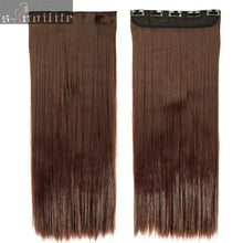 Load image into Gallery viewer, S-noilite Fall to waist 46-76 CM Longest Clip in for human Hair Extensions One Piece Real Natural Thick Synthetic hair Extention - X-scape Store