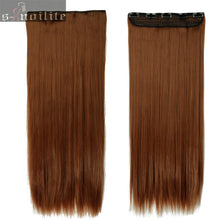 Load image into Gallery viewer, S-noilite Fall to waist 46-76 CM Longest Clip in for human Hair Extensions One Piece Real Natural Thick Synthetic hair Extention - X-scape Store