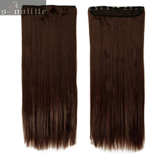 Load image into Gallery viewer, S-noilite Fall to waist 46-76 CM Longest Clip in for human Hair Extensions One Piece Real Natural Thick Synthetic hair Extention - X-scape Store