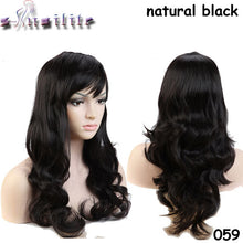 Load image into Gallery viewer, S-noilite 56CM Loose Wave Synthetic Wigs for black women Cosplay wig Blonde Blue Red Pink Grey Purple Hair for human party - X-scape Store