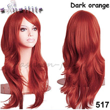 Load image into Gallery viewer, S-noilite 56CM Loose Wave Synthetic Wigs for black women Cosplay wig Blonde Blue Red Pink Grey Purple Hair for human party - X-scape Store