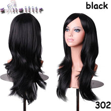 Load image into Gallery viewer, S-noilite 56CM Loose Wave Synthetic Wigs for black women Cosplay wig Blonde Blue Red Pink Grey Purple Hair for human party - X-scape Store