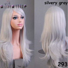 Load image into Gallery viewer, S-noilite 56CM Loose Wave Synthetic Wigs for black women Cosplay wig Blonde Blue Red Pink Grey Purple Hair for human party - X-scape Store