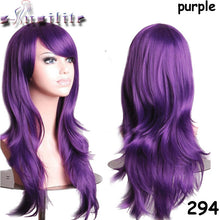 Load image into Gallery viewer, S-noilite 56CM Loose Wave Synthetic Wigs for black women Cosplay wig Blonde Blue Red Pink Grey Purple Hair for human party - X-scape Store