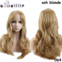 Load image into Gallery viewer, S-noilite 56CM Loose Wave Synthetic Wigs for black women Cosplay wig Blonde Blue Red Pink Grey Purple Hair for human party - X-scape Store