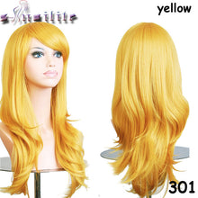 Load image into Gallery viewer, S-noilite 56CM Loose Wave Synthetic Wigs for black women Cosplay wig Blonde Blue Red Pink Grey Purple Hair for human party - X-scape Store