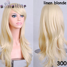 Load image into Gallery viewer, S-noilite 56CM Loose Wave Synthetic Wigs for black women Cosplay wig Blonde Blue Red Pink Grey Purple Hair for human party - X-scape Store