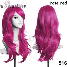 Load image into Gallery viewer, S-noilite 56CM Loose Wave Synthetic Wigs for black women Cosplay wig Blonde Blue Red Pink Grey Purple Hair for human party - X-scape Store