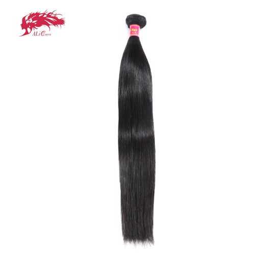 Brazilian Straight Hair Weave 1 Piece Natural Black Remy Hair - X-scape Store