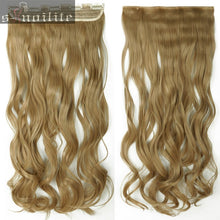 Load image into Gallery viewer, S-noilite 18-28&quot; Curly 3/4 Full Head Clip in Hair Extensions Black Brown Blonde Real Natural Synthetic One Piece for human - X-scape Store