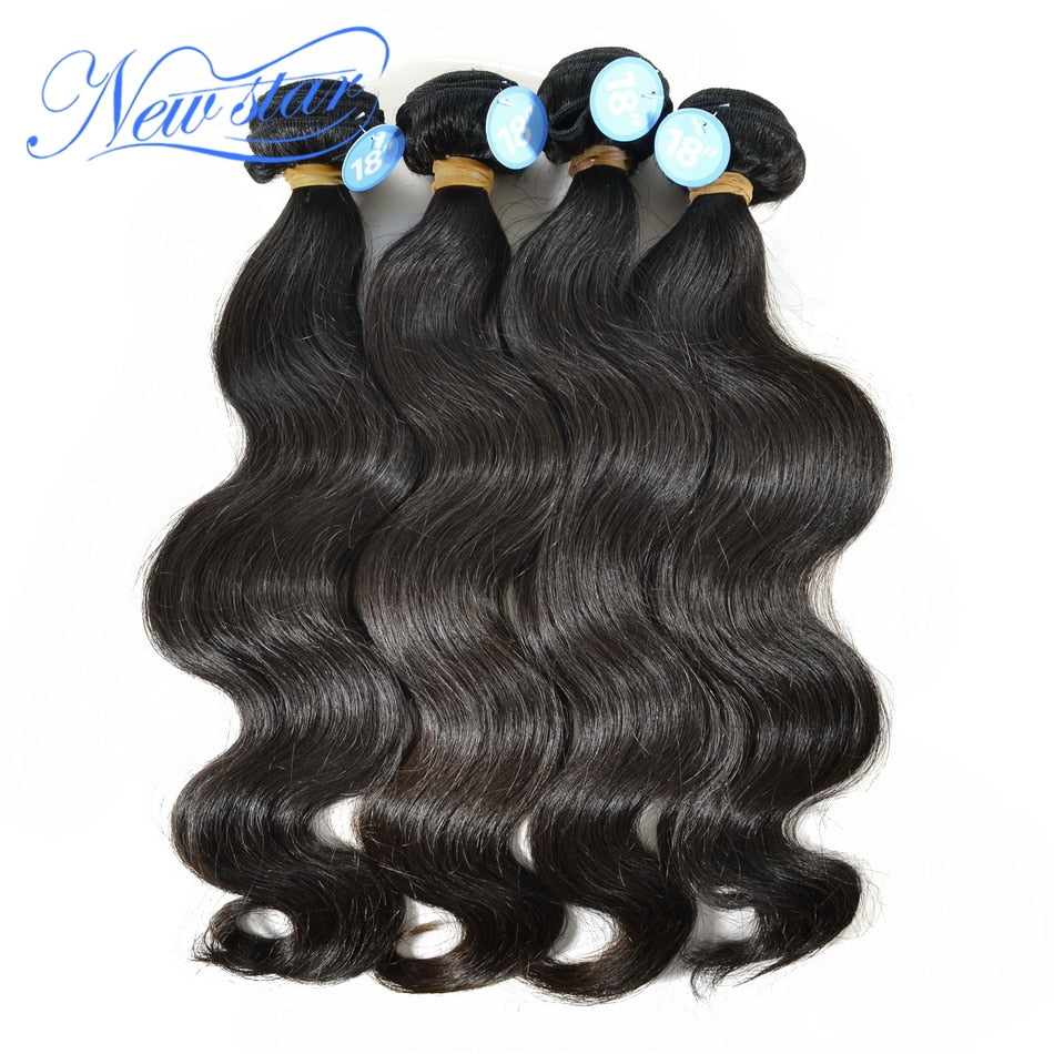 Peruvian Virgin Hair Body Wave 4 Bundles Thick Human Hair Weave Extension Unprocessed Raw Hair Weaving