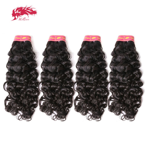 4Pcs Lot Brazilian Human Virgin Hair Water Wave Bundles - X-scape Store