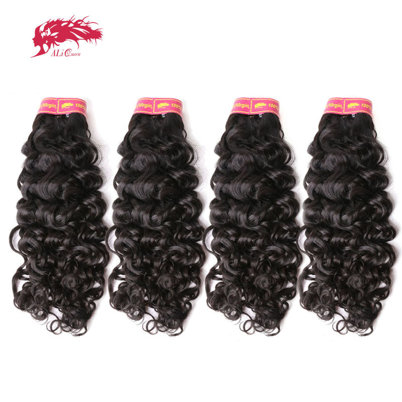 4Pcs Lot Brazilian Human Virgin Hair Water Wave Bundles - X-scape Store