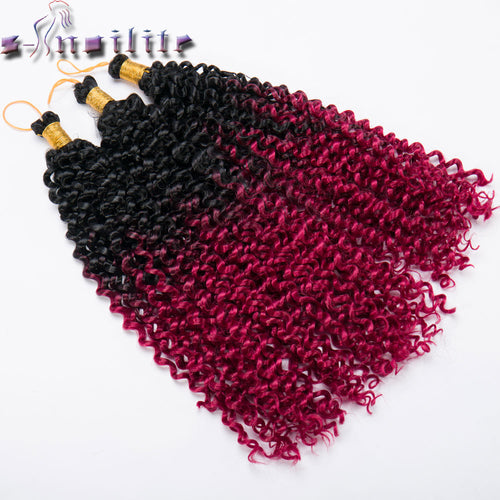 s-noilite 14 inches 100% Real Natural Ombre Water Wavy Hair Crochet Synthetic Crotchet Braiding Hair for human 1 pack/lot 95g - X-scape Store