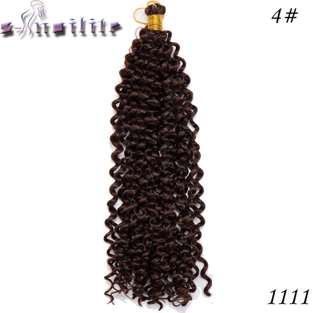 s-noilite 14 inches 100% Real Natural Ombre Water Wavy Hair Crochet Synthetic Crotchet Braiding Hair for human 1 pack/lot 95g - X-scape Store