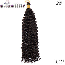 Load image into Gallery viewer, s-noilite 14 inches 100% Real Natural Ombre Water Wavy Hair Crochet Synthetic Crotchet Braiding Hair for human 1 pack/lot 95g - X-scape Store